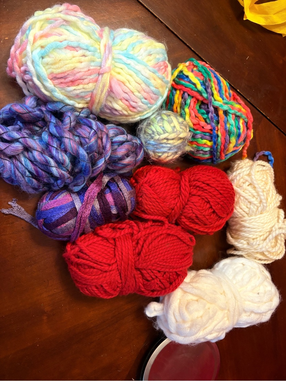 Multicolor acrlyic and wool blend Yarn Bundle - Assorted Bright & Pastel Colors